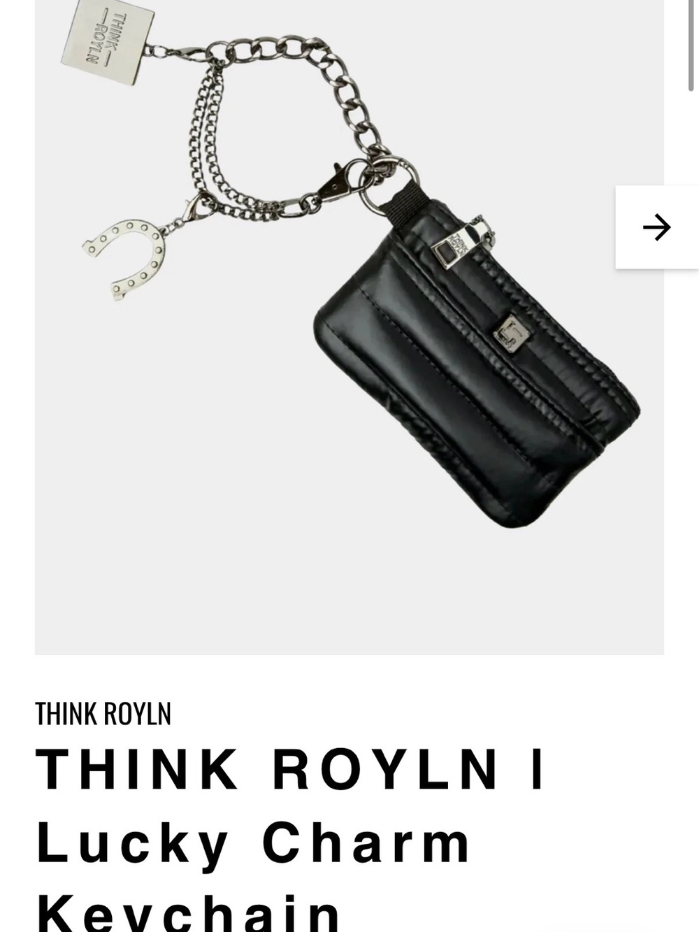 THINK ROLYN lucky charm keychain. Brand new, never used!! Open to offers